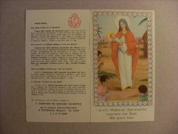 Calendario Santino "Piccoli Missionari Sacramentini - Auguri Di Buon Anno 1960" (Madonna Con Bambino) - Grossformat : 1941-60