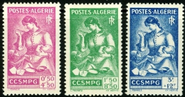 ALGERIA, COLONIA FRANCESE, FRENCH COLONY, 1944, FRANCOBOLLI NUOVI (MLH*), Scott B39,B40,B41 - Ungebraucht