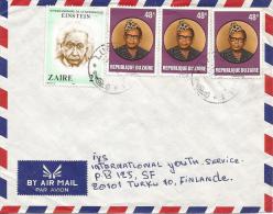 Zaire DR Congo 1980 Lubumbashi 1 Albert Einstein Nobel Prize Physics Cover - Albert Einstein