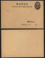 ALLEMAGNE - MANNHEIM / 1886 ENTIER DE LA POSTE PRIVEE  / 2 IMAGES (ref 5175) - Private & Local Mails