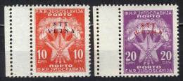 YUGOSLAVIA - TRIESTE - VUJA - ZONA B  - ERROR - PERF - **MNH - 1952 - Segnatasse