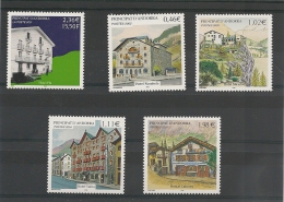 ANDORRE  Thème Hôtels Années 2001/2005 N° Y/T 553-567-579-593-616** Côte:21,70 € - Unused Stamps