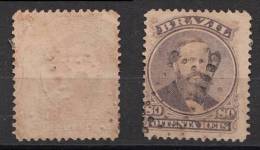 Brazil Brasilien Mi# 26 Print On Back Side 80R Used - Used Stamps