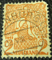 Netherlands 1923 Lion In Dutch Garden With Orange Tree 2c - Used - Usati