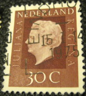 Netherlands 1972 Queen Juliana 30c - Used - Used Stamps