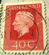 Netherlands 1972 Queen Juliana 40c - Used - Oblitérés