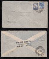 Brazil Brasilien 1937 Airmail Cover AIR FRANCE RIO To FRANKFURT Germany - Lettres & Documents