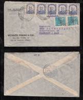 Brazil Brasilien 1938 Airmail Cover RIO To FRANKFURT Germany 27000R Franking !! - Covers & Documents