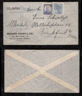 Brazil Brasilien 1938 Airmail Cover RIO To FRANKFURT Germany - Storia Postale