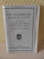 Livre Vijf Vlaamsche Novellen De 1939 - Scolaire