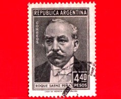 ARGENTINA - Usato -  1957 - Roque Saenz Pena - 4.40 - Usados