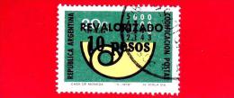 ARGENTINA - Usato -  1971 - Introduzione Del Codice Postale - Post Horn (Revalorizado) - 10 - Gebruikt