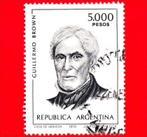 ARGENTINA - Usato - 1980 - Generale - Guillermo Brown - 5.000 - Usados