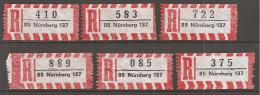 BRD - AUKTIONSLOS - 5911 - R- & V- Labels