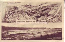 60 MONTATAIRE Et 59 CROIX - D3 Usine - Usines - Machines Agricoles MC CORMICK - Vue Panoramique Des 2 Usines - Montataire