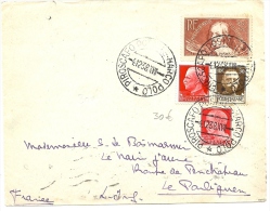 LBL20/2- PIROSCAFO POSTALE MARCO POLO 4/12/1938 AFR.T MIXTE FRANCE-ITALIE - Schiffspost