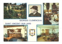 Cp, Célébrité, Georges Clémenceau - St-Vincent-sur-Jard, Multi-Vues, écrite - Politische Und Militärische Männer