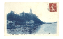 Cp, 49, Saint-Florent-le-Viel, Le Mont-Gionne, L'Abbaye Bénédictine Et La Loire, Voyagée 1938 - Other & Unclassified