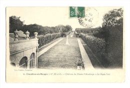 Cp, 49, Chaudron-en-Mauges, Château Du Plessis-Villoutreys, Le Tapis Vert, Voyagée 1908 - Other & Unclassified