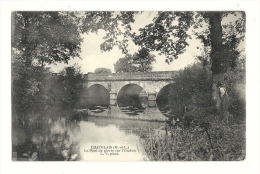 Cp, 49, Chatelais, Le Pont De Pierre Sur L'Oudon, Voyagée 1945 - Other & Unclassified