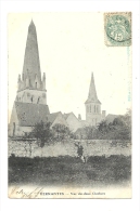 Cp, 49, Vernantes, Vue Des Deux Clochers, Voyagée 1903 - Other & Unclassified