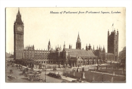 Cp, Angleterre, Londres,  Houses Of Parliament From Parliament Square - Houses Of Parliament