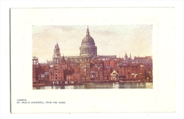 Cp, Angleterre, Londres, St-Paul's Cathedral, From The River - St. Paul's Cathedral