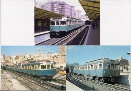 ESPAGNE : BARCELONE METRO Entre 1970 Et 2005 - LOT De 5 CPM - Détails Sur Le 2ème Scan - U-Bahnen