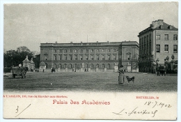 BELGIQUE : BRUXELLES - PALAIS DES ACADEMIES / POSTMARK & ADDRESS - NOTTINGHAM, DERBY GROVE (MOELLENHOFF) - Enseignement, Ecoles Et Universités