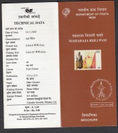 INDIA, 2000, Maharaja Bijli Pasi, Ruler Of Bijnor, Folder, Brochure - Briefe U. Dokumente