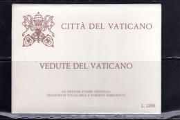 VATICANO - VATICAN - VATIKAN 1982 RACCOLTA COMPLETA 4 CARTOLINE POSTALI VEDUTE INCISIONI TULLIO MELE  ROBERTO SABBATUCCI - Postal Stationeries