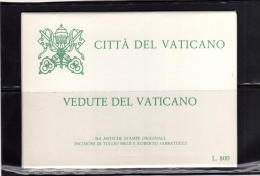 VATICANO - VATICAN - VATIKAN 1982 RACCOLTA COMPLETA 4 CARTOLINE POSTALI VEDUTE INCISIONI TULLIO MELE  ROBERTO SABBATUCCI - Entiers Postaux