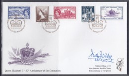 New Zealand 2003 QE II 50th Anniversary Of The Coronation Limited Edition FDC - FDC