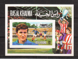 Ras Al Khaima   -   1972.  André  Chorda, French Champion Of The World Cup '70. MNH  Imperf.  Rare - 1970 – Mexico