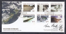 New Zealand 2008 Weather Extremes Limited Edition FDC - FDC