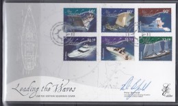 New Zealand 2002 Leading The Waves Limited Edition FDC - FDC