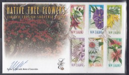 New Zealand 1999 Native Tree Flowers Limited Edition FDC - FDC