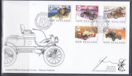 New Zealand 2003 Veteran Vehicles Limited Edition FDC - FDC