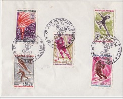 FDC Série Jeux Olympique Grenoble 1968. - Invierno 1968: Grenoble