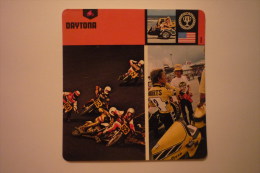 Transports - Sports Moto - Carte Fiche Moto ( Kenny Roberts A Daytona (description Au Dos De La Carte - Moto Sport