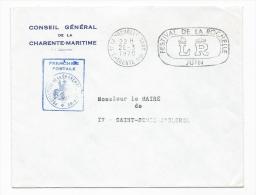 13138 - FRANCHISE POSTALE - LA ROCHELLE  1970 - PREFECTURE DE CHARENTE MARITIME (CONSEIL GENERAL) - Civil Frank Covers