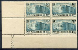 France             424  **   Bloc De 4 , Coin Daté - 1930-1939