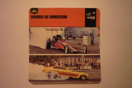 Transports - Sports Moto - Carte Fiche Moto - Courses De Dragsters (description Au Dos De La Carte - Motorcycle Sport