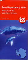 New Zealand Post Brochure On ROSS DEPENDENCY WHALES OF THE SOUTHERN OCEAN SHEET Sperm Minke Sei Killer Humpack Whale - Wale