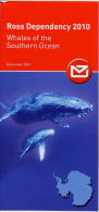 New Zealand Post Brochure On ROSS DEPENDENCY WHALES OF THE SOUTHERN OCEAN SHEET Sperm Minke Sei Killer Humpack Whale - Walvissen