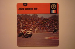 Transports - Sports Moto-carte Fiche Moto - Moto Journal 200 ( Plus Grande Course De Vitesse Du Monde - Motorcycle Sport