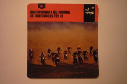 Transports - Sports Moto-carte Fiche Moto - Championnat Du Monde De Motocross 125cc ( Description Au Dos De La Carte - Sport Moto