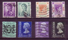 QUEEN ELIZABETH II-GEORGE VI-HONG KONG-LOT - Gebraucht