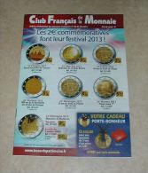 Catalogue Club Français De La Monnaie Mai 2013 N° 166 - Français