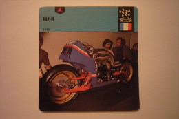 Transports - Sports Moto - Carte Fiche Moto ( Elf-x ) 1978  (description Au Dos De La Carte - Motorradsport
